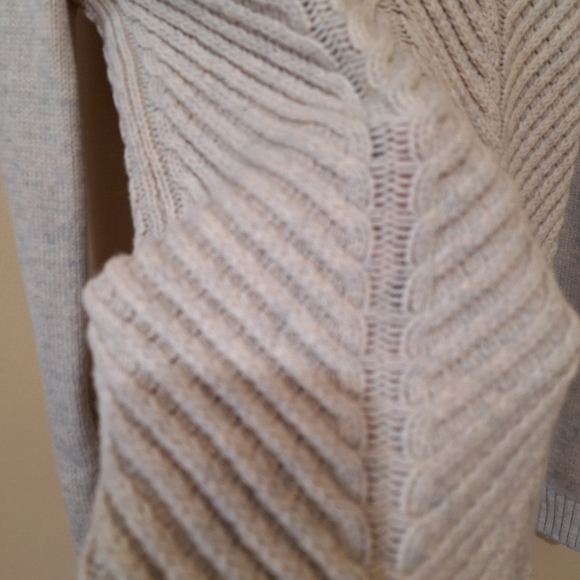 Vince Yak Wool Blend Chevron Cable Knit Sweater - Picture 2 of 6